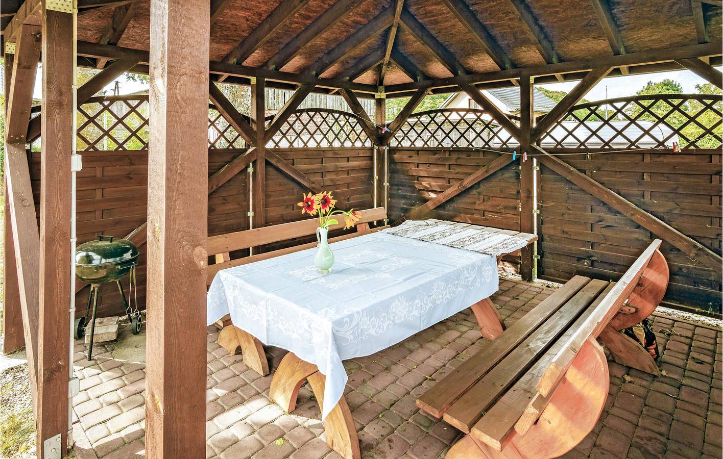 Ferienhaus für 5 Personen mit Terrasse in Mielno, Powiat Koszaliński
