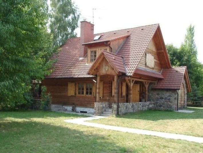 Ferienhaus für 10 Personen, mit Terrasse und Garten sowie Seeblick in den Masuren