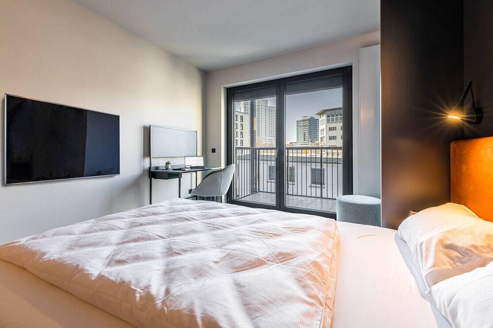 Apartamento entero, Arbio I Yuma Studio M Balcony Leipzig Hauptbahnhof in Leipzig Mitte, Leipzig