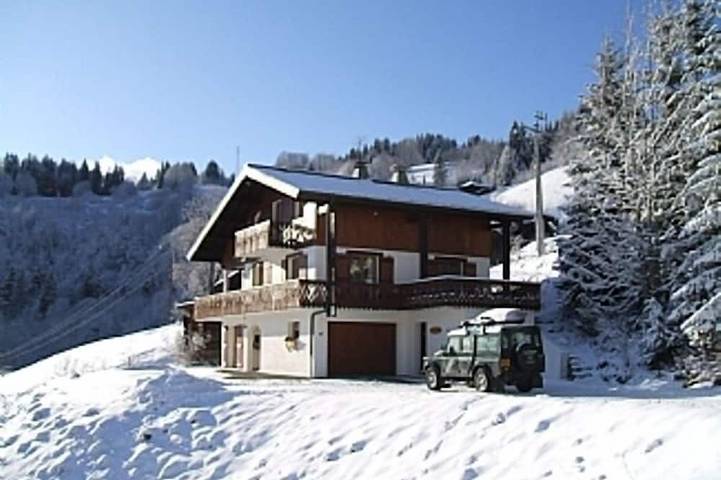 Maison pour 12 personnes, avec Balcon ainsi que Jardin et Sauna à Les Gets