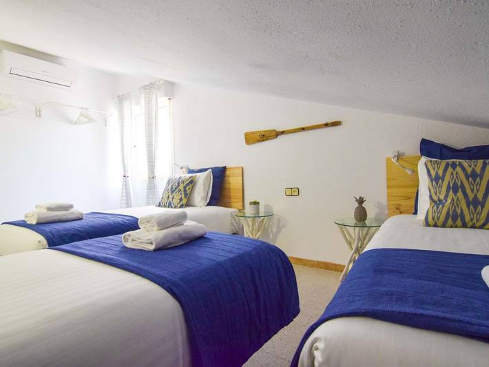 Ganze Ferienwohnung, Ferienwohnung für 5 Personen mit Meerblick in Málaga (Este), Malaga