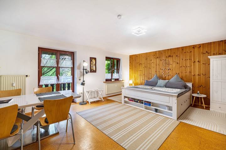 Studio für 2 Personen, mit Balkon und Garten