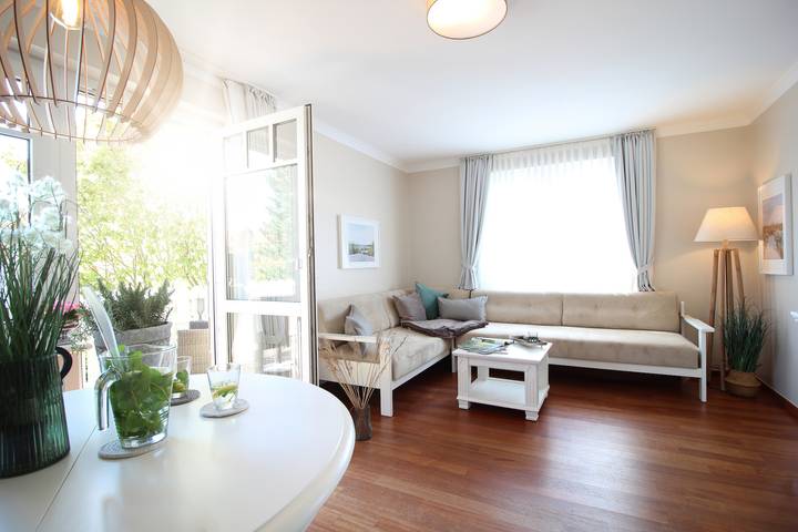 Gîte pour 3 personnes, avec sauna et jardin, adapté aux familles dans Spiekeroog