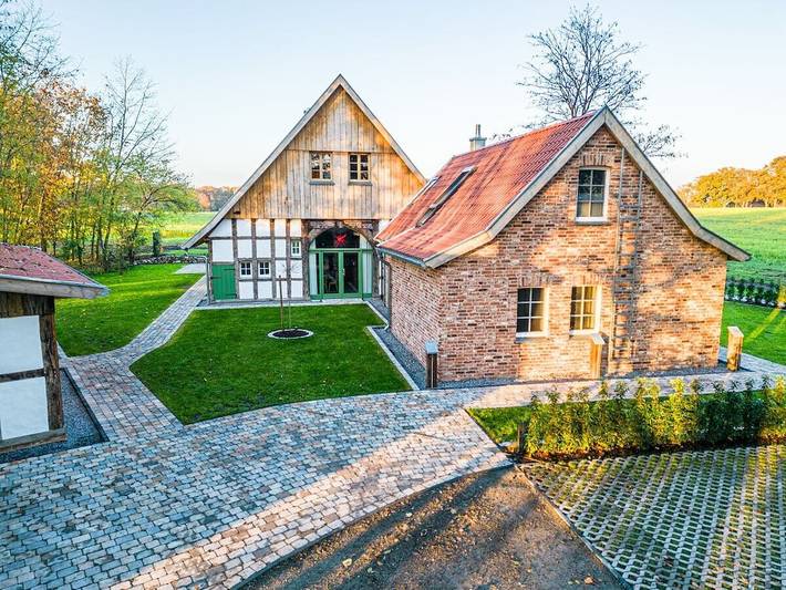 Ferienhaus für 4 Personen, mit Balkon und Sauna in Versmold