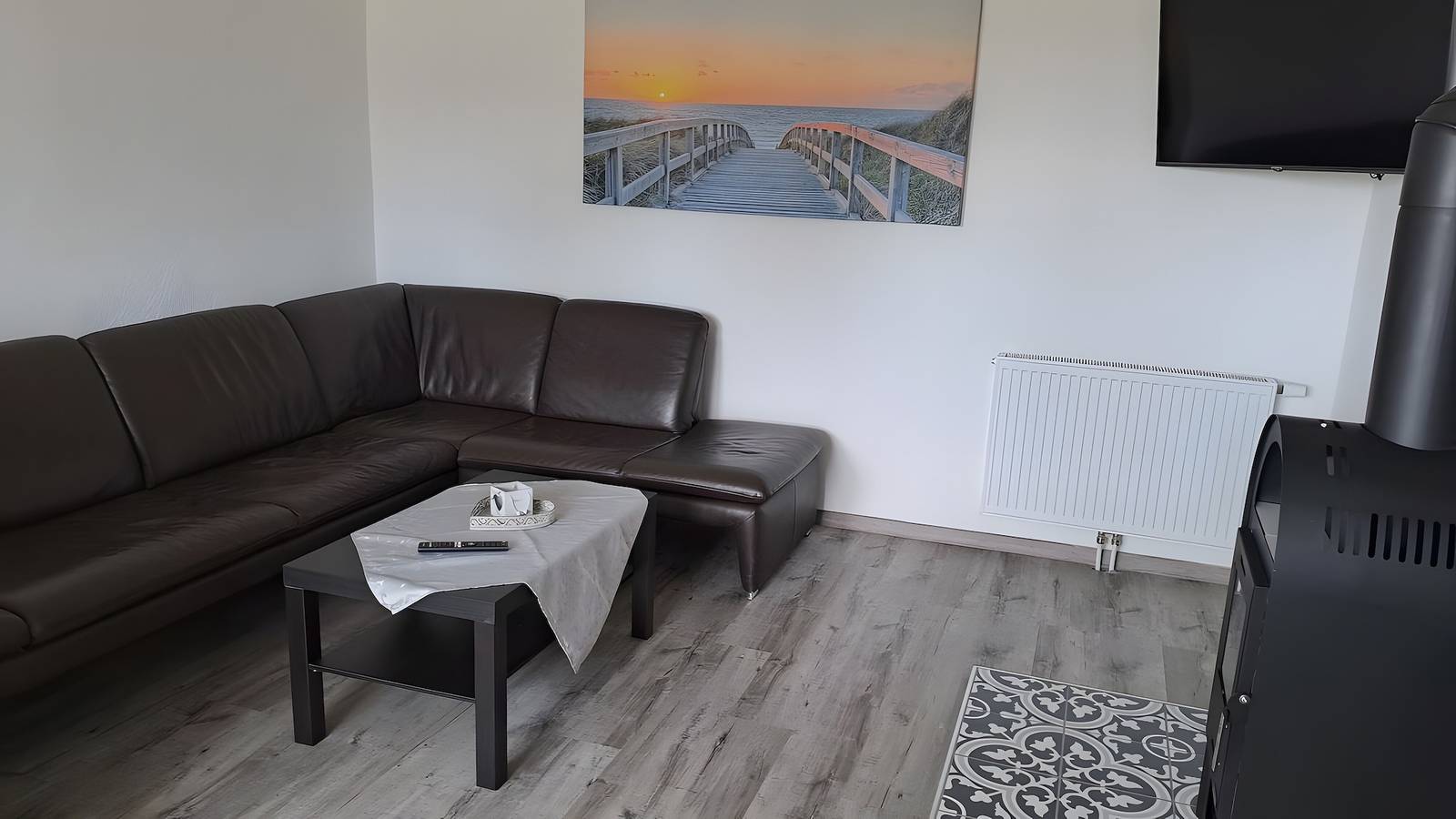 Apartamento entero, Apartamento para 4 personas de 65 m² con terraza privada, jardín privado y Wi-Fi in Dornum, Nordseeküste