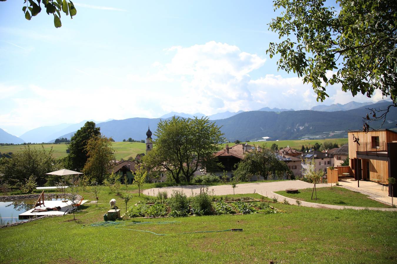 Ferienhaus 'Landhaus Silene' in Südtirol-Trentino mit Blick auf die Berge in Sarnonico, Val di Non