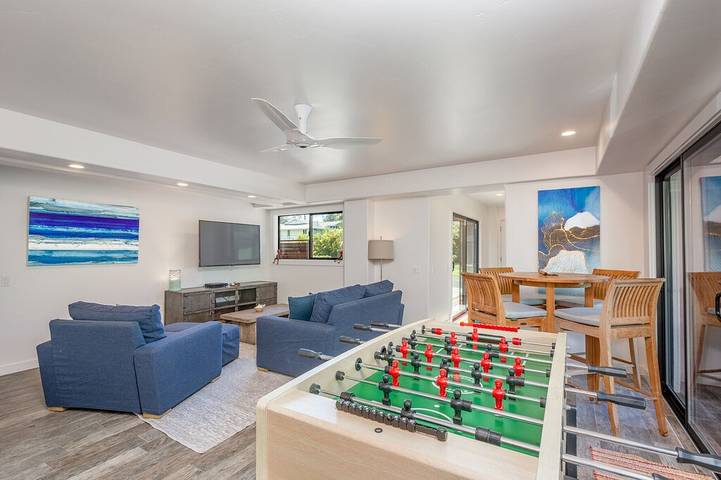 Vacation rental for 10 people, with terrace and sauna as well as hot tub in Hanalei