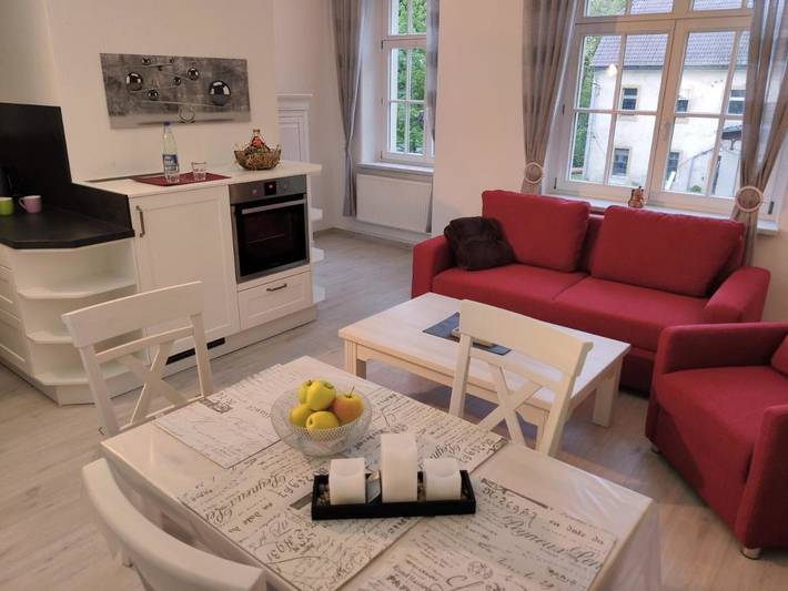 Ferienwohnung für 5 Personen, mit Ausblick und Garten sowie Sauna in Rosenthal-Bielatal