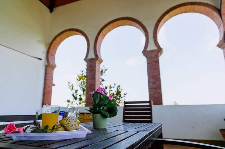 Ferienhaus für 6 Personen, mit Balkon und Garten sowie Pool