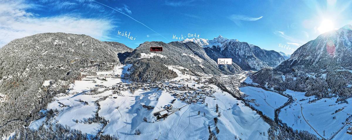 Ferienwohnung für 5 Personen, mit Balkon und Terrasse sowie Garten im Ötztal