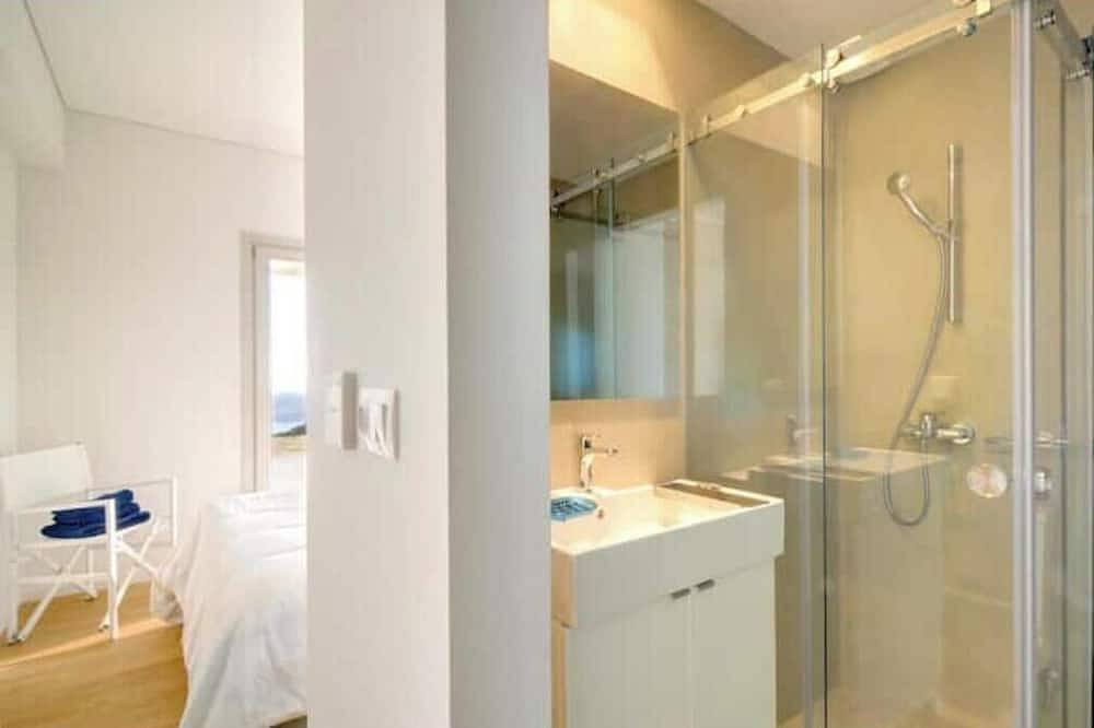 Stemma Stone Villa | Sunset Sea Views & Private Pool Above Mylopotas Beach in Mylopotas, Ios