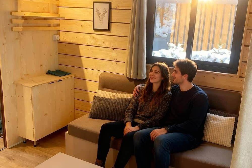 Hy•Lødge Spa n°2: Romantisch chalet voor 2 personen in de Vogezen in Anould, Saint-Dié-des-Vosges