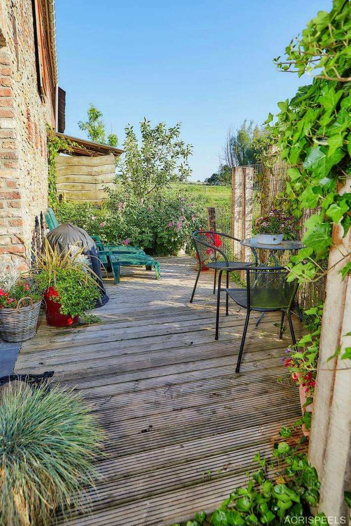 Chambre d’hôte pour 4 personnes, avec Terrasse ainsi que Jardin et Vue sur le lac dans Département Nord