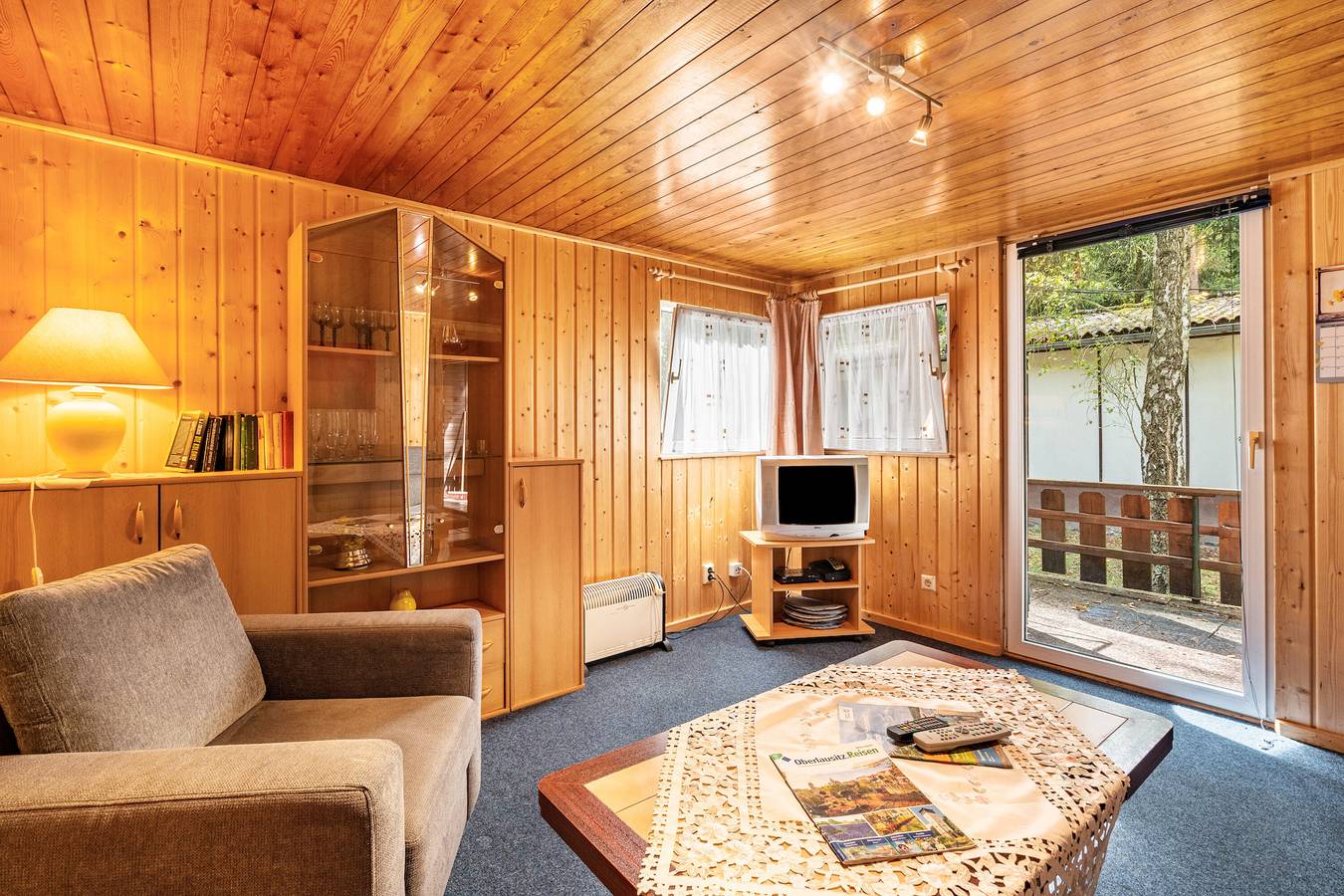 Bungalow '12 - Finnhütte' mit privater Terrasse und gemeinsamem Garten in Niesky, Oberlausitz-Niederschlesien