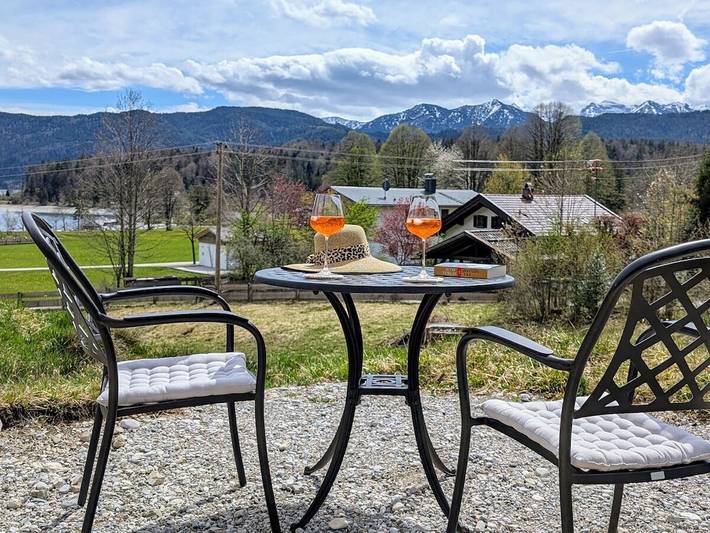 Ferienhaus für 4 Personen, mit Balkon und Garten sowie Seeblick im Tölzer Land - 4