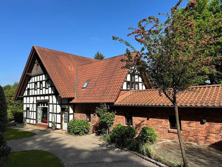 Ferienwohnung für 4 Personen, mit Garten und Ausblick im Hainich