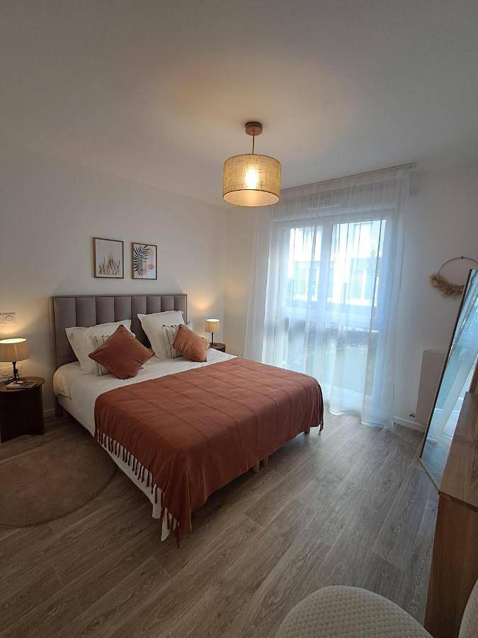 Appart’hôtel pour 2 personnes, avec terrasse et jardin