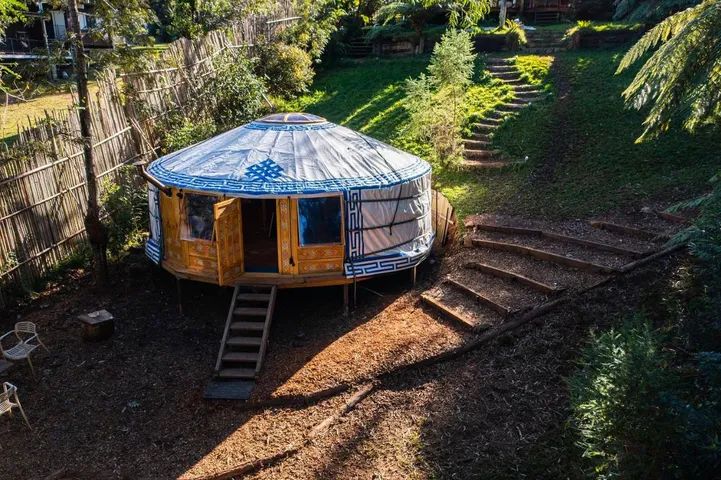 Zelt für 4 Personen, mit Garten und Ausblick, mit Haustier - 1