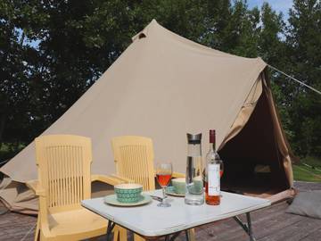 Camping für 2 Personen, mit Garten am Wattenmeer