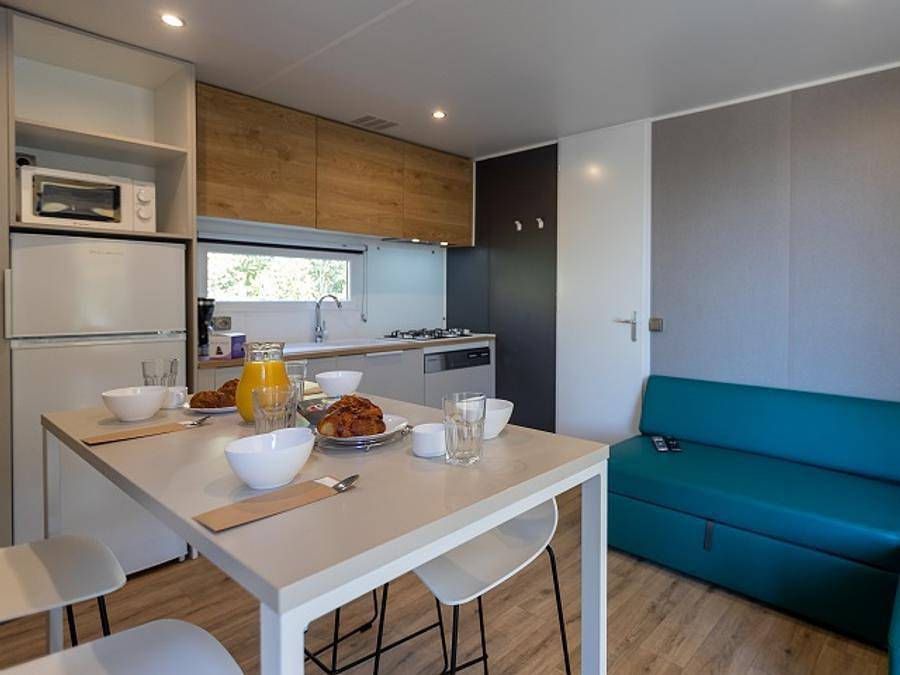 Camping Le Damier - Mobilhome 4 personas - Mobile home Cagna - 2 dormitorios - 2 baños + tv in Pianotolli-Caldarello, Distrito de Sartène