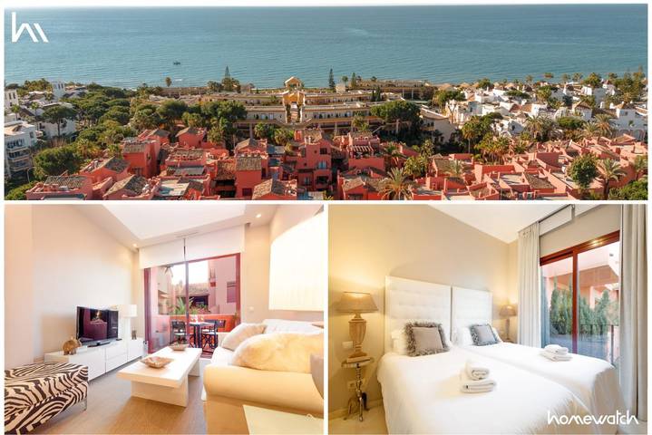 Strandhuisje voor 4 personen, met balkon/terras en zwembad in Marbella