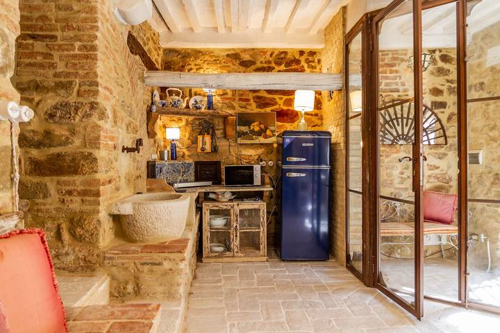 Ganze Wohnung, Apartment „Casa Pereta“ mit privater Terrasse und Wlan in Magliano in Toscana, Grosseto Provinz