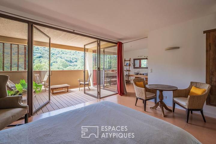 Gîte pour 2 personnes, avec jardin et piscine ainsi que vue et balcon à Saint-Pierre-des-Champs - 3