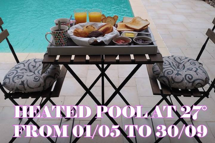 Ferienhaus für 3 Personen, mit Pool und Garten sowie Terrasse - 1