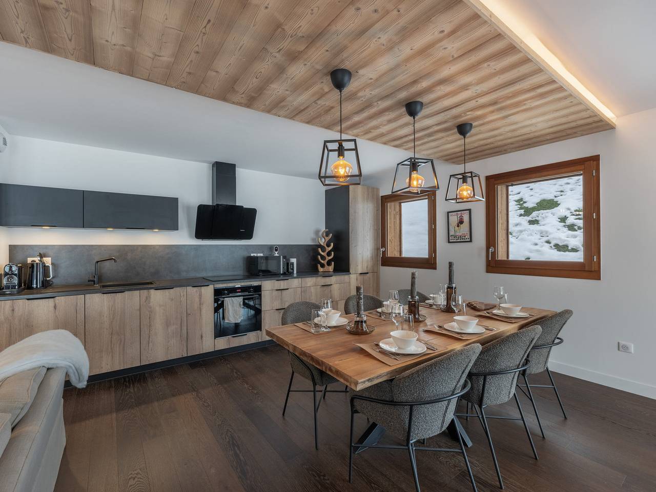Ganze Wohnung, Geräumige Wohnung in Megève, 3 Sz, nahe Pisten, privater Parkplatz in Megève, Pays du Mont-Blanc