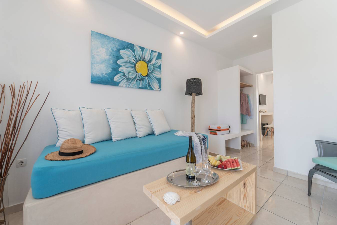 Appartement dans un hôtel « Vue Jardin 3 Personnes » avec Wi-Fi et climatisation in Agios Georgios (Santorin), Santorin
