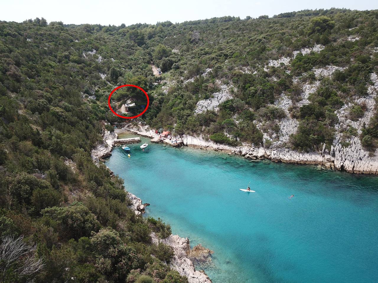 Ganze Wohnung, 1-Zimmer-Ferienwohnung am Strand Bucht Tatinja, Hvar A-5729-b in Stari Grad, Hvar