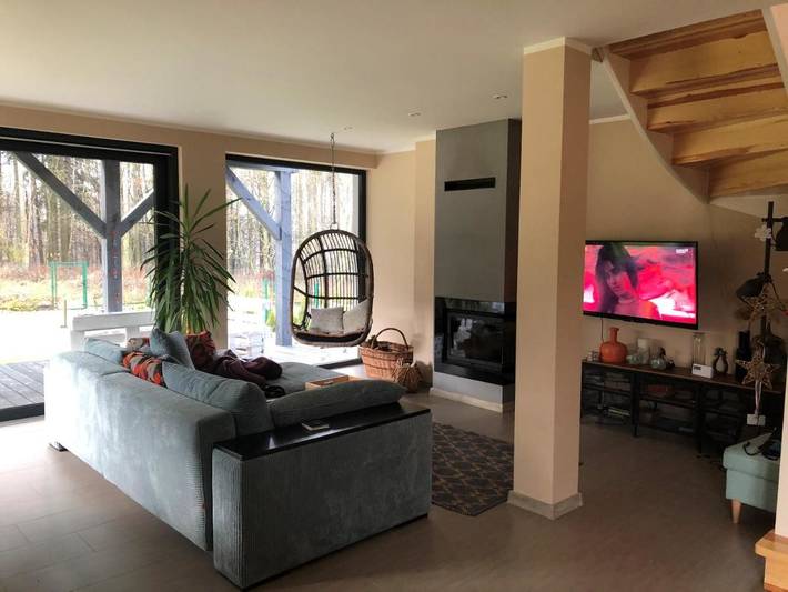 Ferienhaus für 8 Personen, mit Garten und Ausblick sowie Seeblick