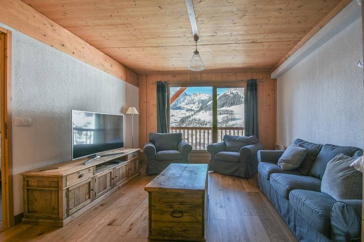Apartamento entero, Apartamento de vacaciones para 8 personas con balcón in Le Grand-Bornand, Región de Annecy