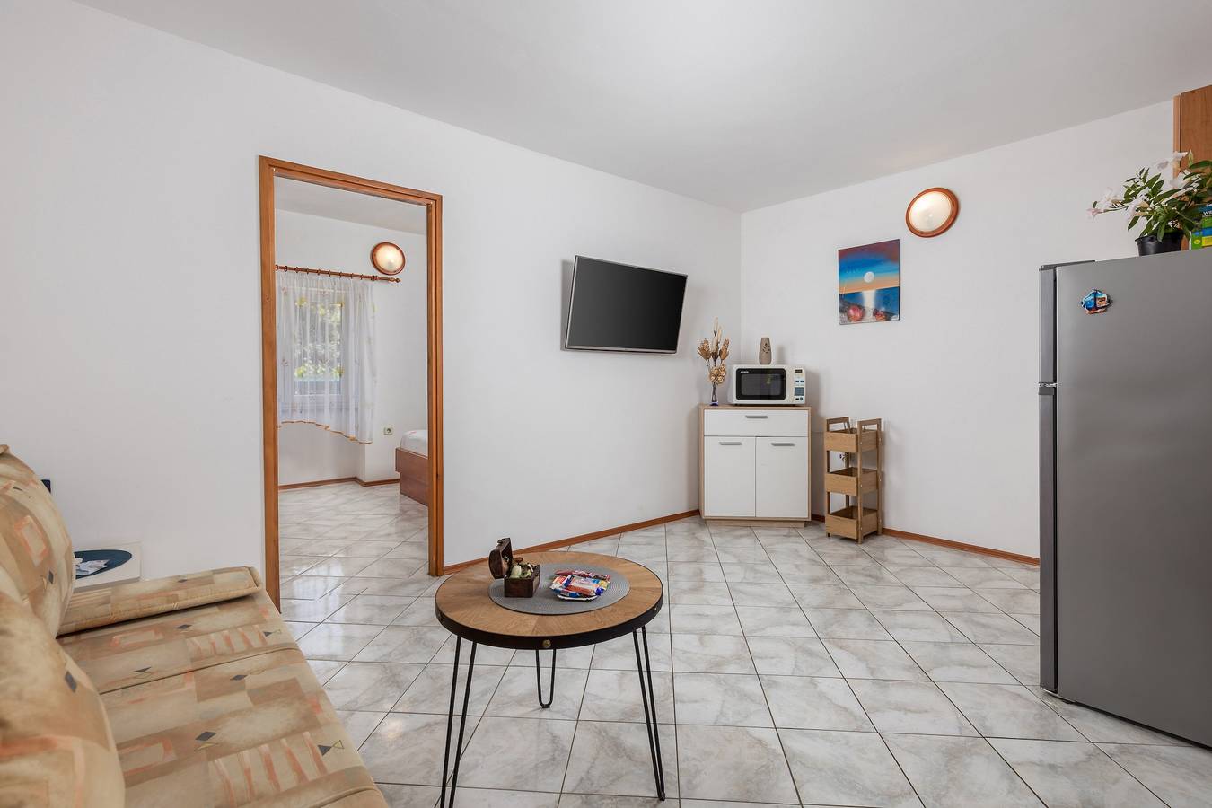 Ganze Wohnung, 1-Zimmer-Ferienwohnung mit Terrasse Punat, Krk A-15451-a in Punat, Krk