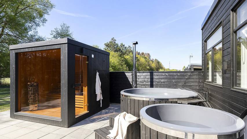 1011 - Sommerhus i Fjellerup med sauna og vildmarksbad in Glesborg, Djursland