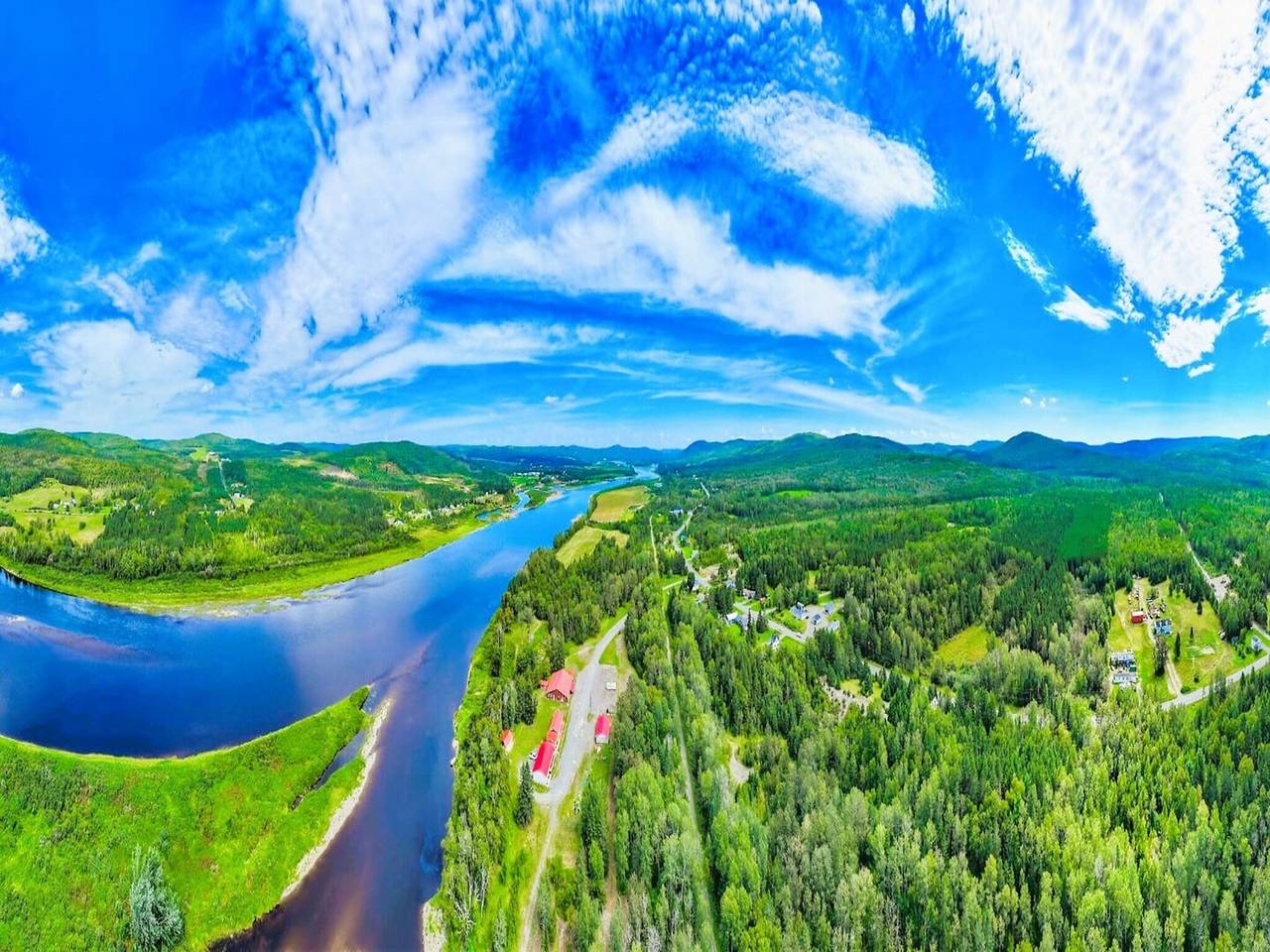 Ganze Wohnung, Kingsize -betten -fluss -effizienz in Aroostook County