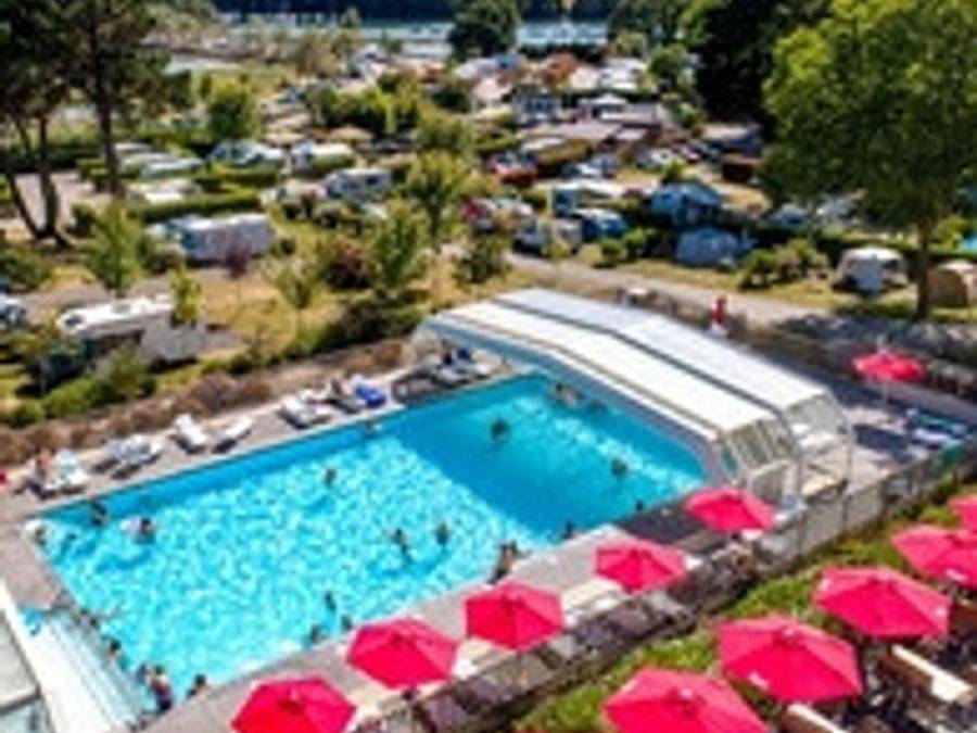 Flower Camping Le Conleau - Mobilhome 6 personas - Mobil-home 35m² Comfort (3 habitaciones) + Clim + terraza semi-cubierta + Tv + Lv in Vannes, Côte des Mégalithes