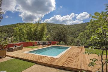 Villa pour 3 personnes, avec jacuzzi et piscine dans les Parc national des Cévennes