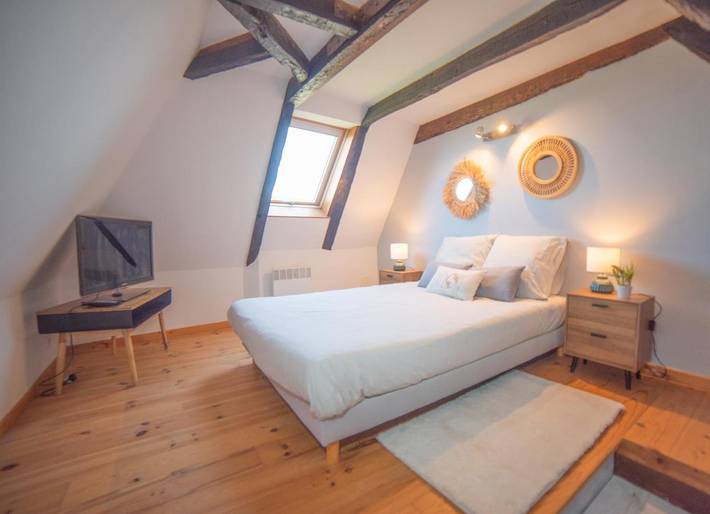 Appartement de vacances pour 2 personnes, avec jardin ainsi que terrasse et vue