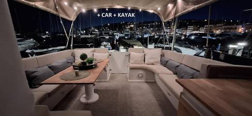 Bateau pour 4 personnes, avec vue ainsi que terrasse et vue sur le lac en Provence-Alpes-Côte d'Azur