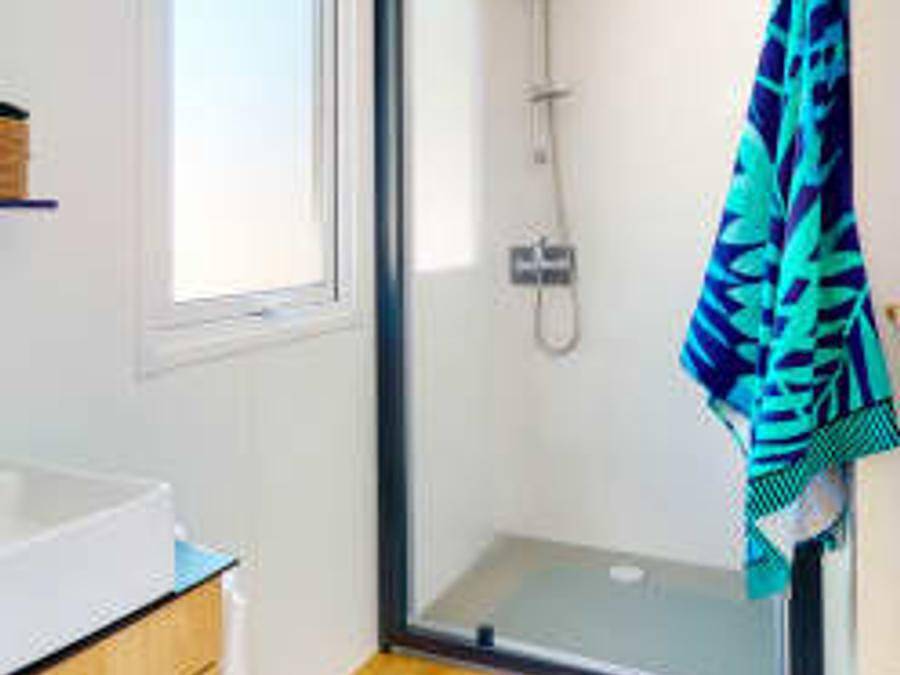 Camping Siblu les Embruns Funpass inclus - Mobilheim 4 personen - Essentiel 2Sch 4P Signature ohne Klimaanlage in Claouey, Lège-Cap-Ferret