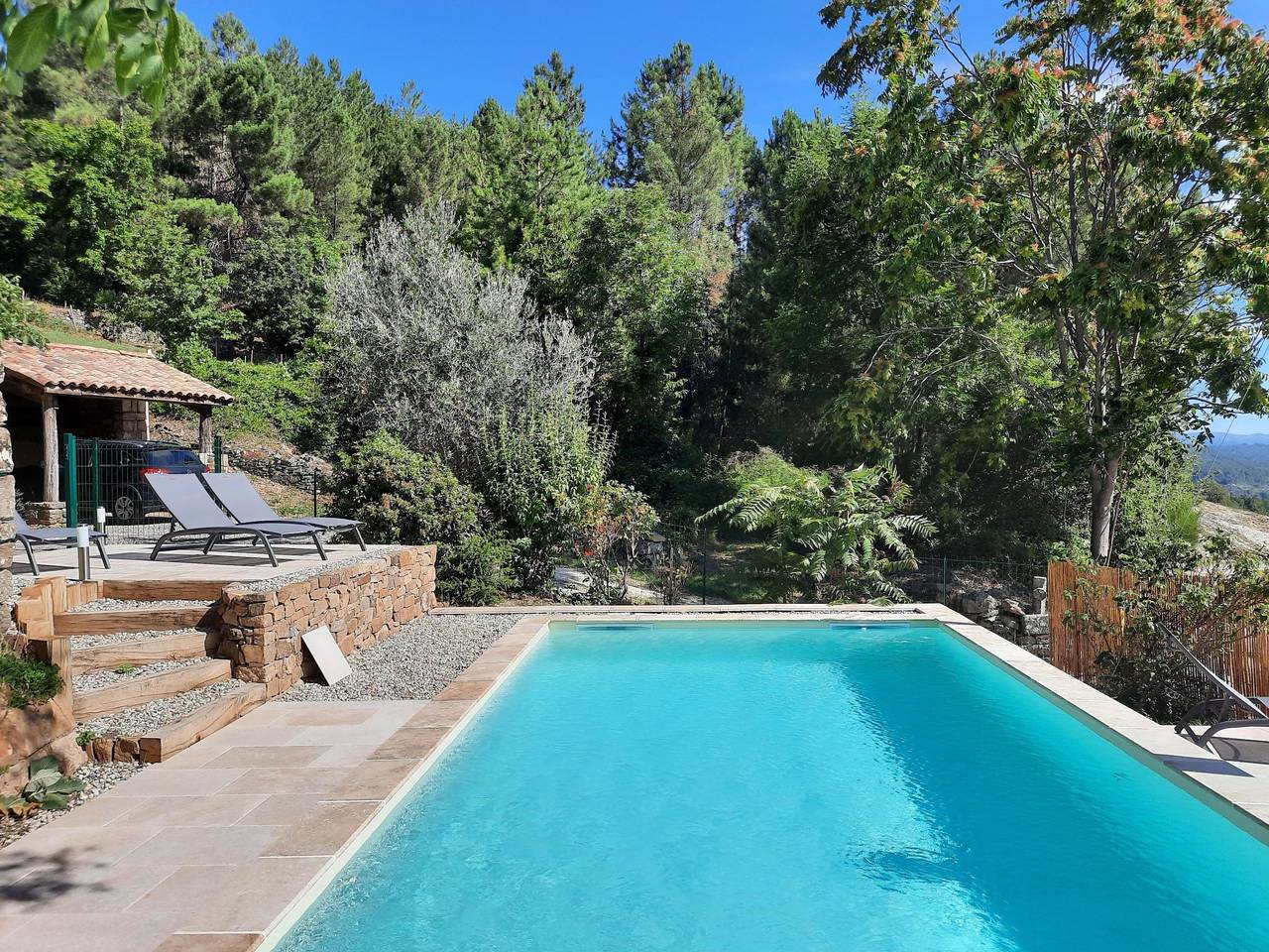 Haus "La Croix Dupuy" mit privatem Pool in Chassiers, Parc naturel régional des Monts d'Ardèche