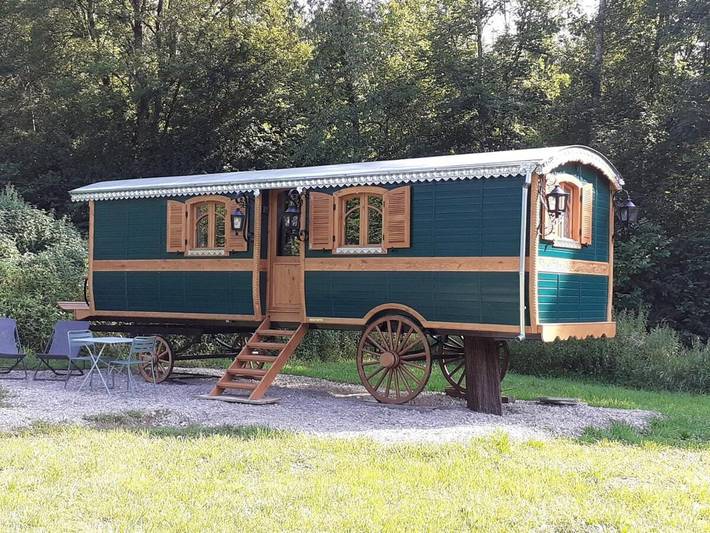 Appartement de vacances pour 2 personnes, avec Balcon et Terrasse ainsi que Jardin et Vue