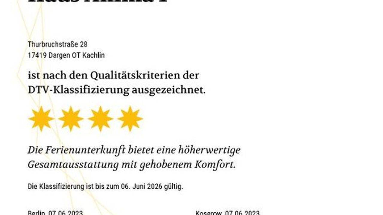 Ferienhaus für 6 Personen (100 m²) in Dargen in Kachlin, Dargen