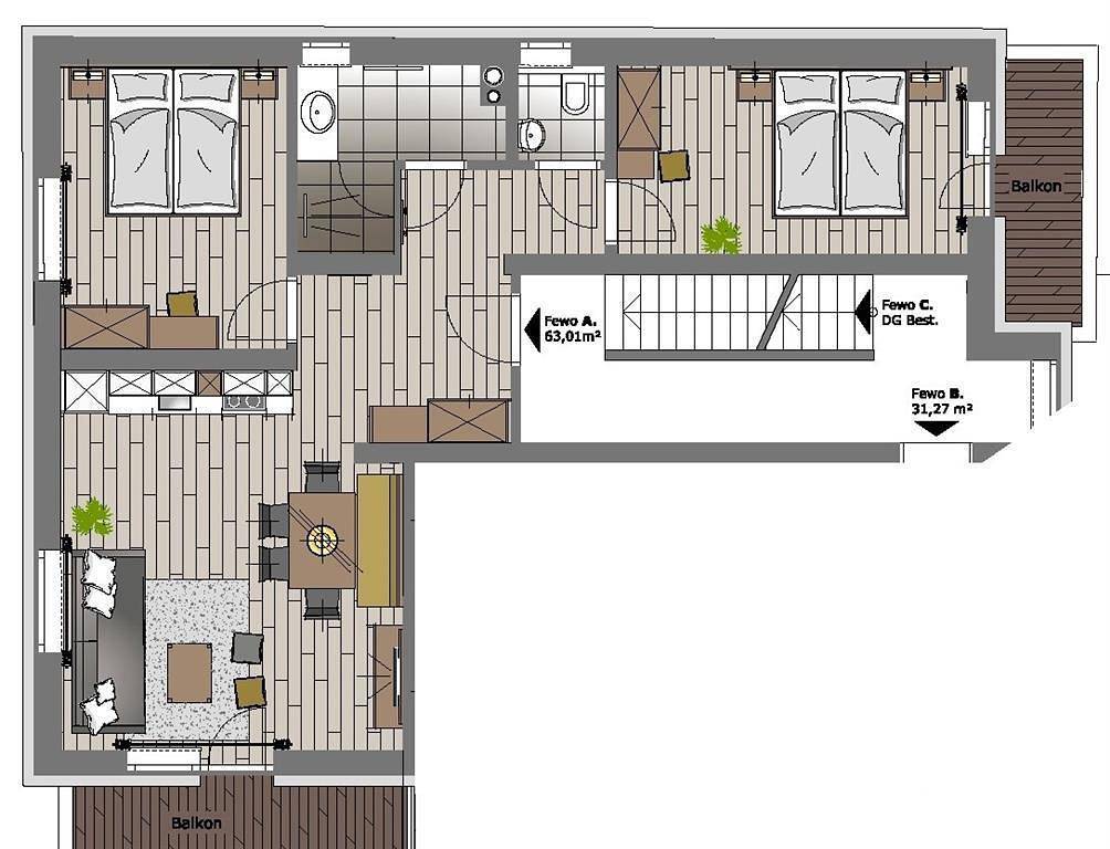 Ganze Ferienwohnung, 2-5 Personenwohnung - Kitzbühler Horn in Loferer und Leoganger Steinberge, Sankt Jakob in Haus