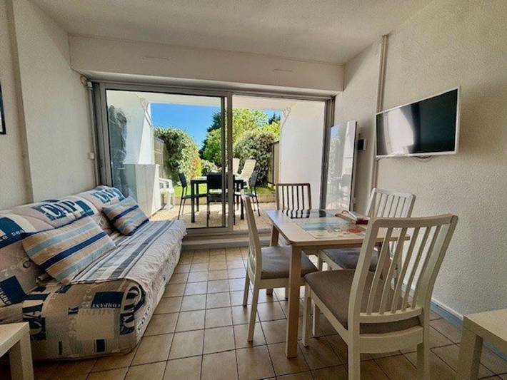 Appartement de vacances pour 2 personnes, avec piscine et jardin, animaux acceptés à Quiberon