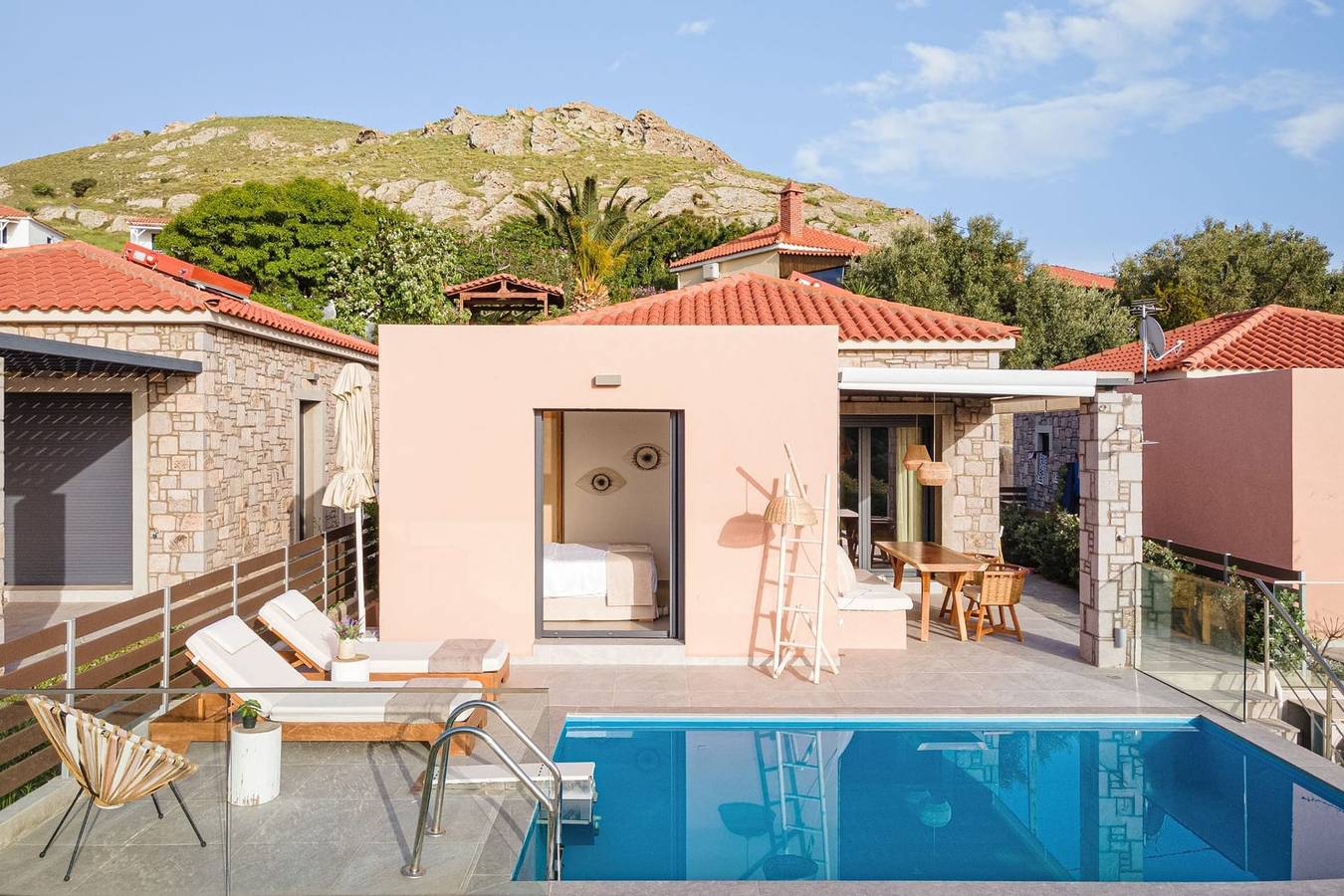 Exquisite Lemnos Villa | Villa Eris | 2 Bedrooms | Modern Furnishing | Private Outdoor Pool | Fully Furnished Patio | Agios Ioannis in Limnos