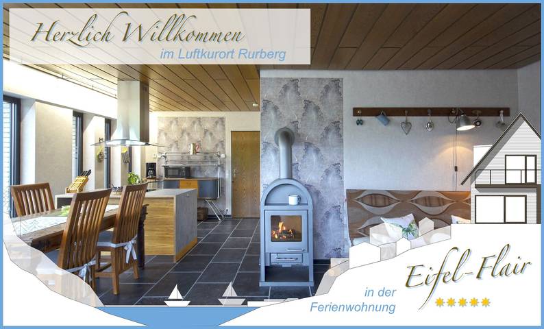 Ferienwohnung für 4 Personen, mit Terrasse und Garten in Rurberg
