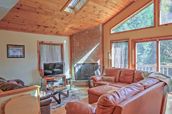 Log cabin for 8 people, with balcony in Hudson Valley