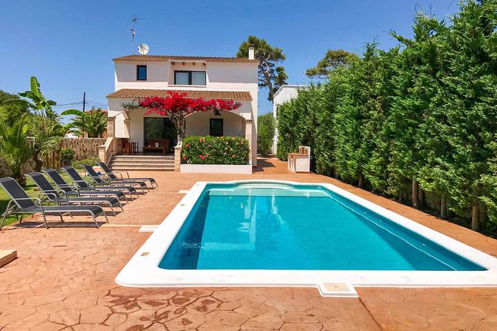 Casa de vacaciones para 8 personas, con Balcón además de Terraza y Jardín en Sa Caleta (Menorca)